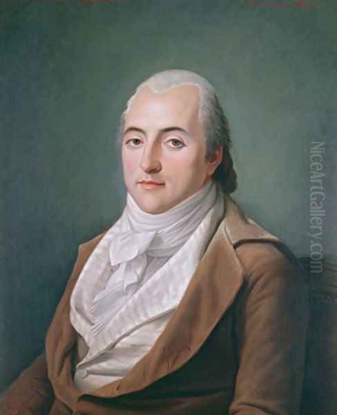 Portrait of Claude Henri de Rouvroy Count of Saint-Simon Oil Painting by Adelaide Labille-Guyard