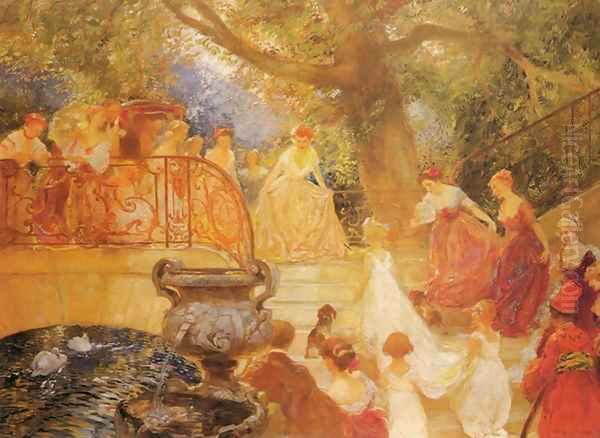 Visit of the Princess Royal Oil Painting by Gaston de Latouche