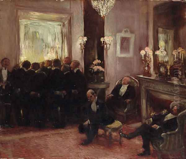 At the Ball Oil Painting by Gaston de Latouche