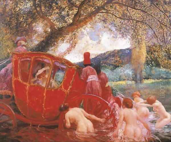 The Rescue Oil Painting by Gaston de Latouche