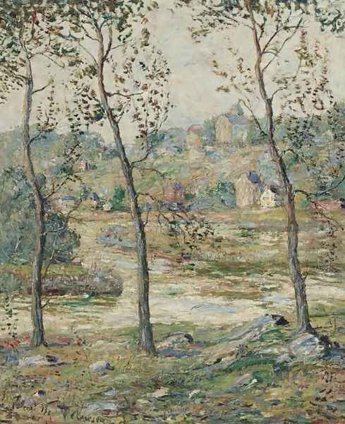 Arm of the Harlem River Oil Painting by Ernest Lawson