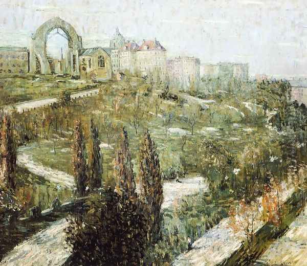 Morningside Heights Oil Painting by Ernest Lawson