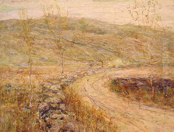 Road in Spring Oil Painting by Ernest Lawson