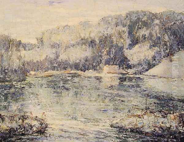 Winter, Spuytin Duyvil Oil Painting by Ernest Lawson