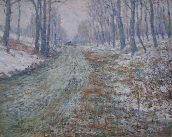 Winter Scene 2 Oil Painting by Ernest Lawson