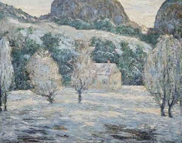 Winter Oil Painting by Ernest Lawson