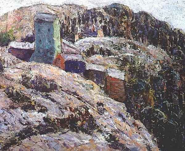 Abandoned Mine, Cripple Creek Oil Painting by Ernest Lawson