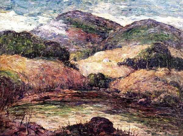 Berkshire Hills Oil Painting by Ernest Lawson