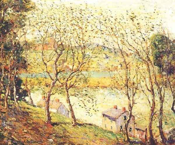 Springtime, Harlem River Oil Painting by Ernest Lawson