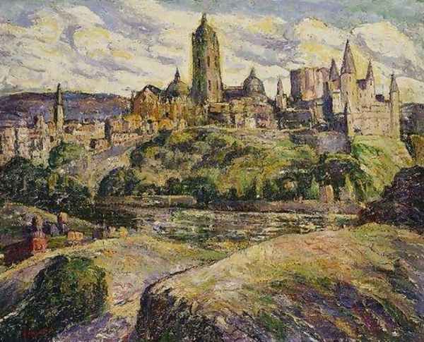 Segovia Oil Painting by Ernest Lawson