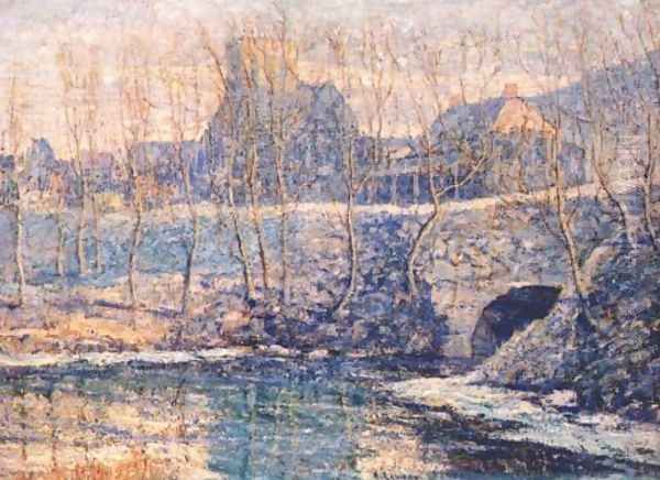 Misty Day in March Oil Painting by Ernest Lawson