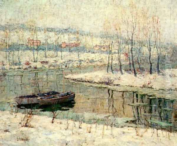 Spring Thaw Oil Painting by Ernest Lawson