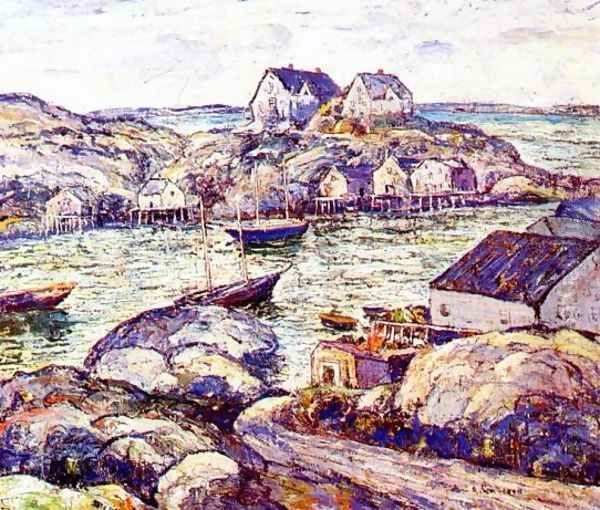 Peggy's Cove, Nova Scotia Oil Painting by Ernest Lawson