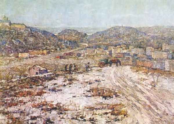 Hills at Inwood Oil Painting by Ernest Lawson