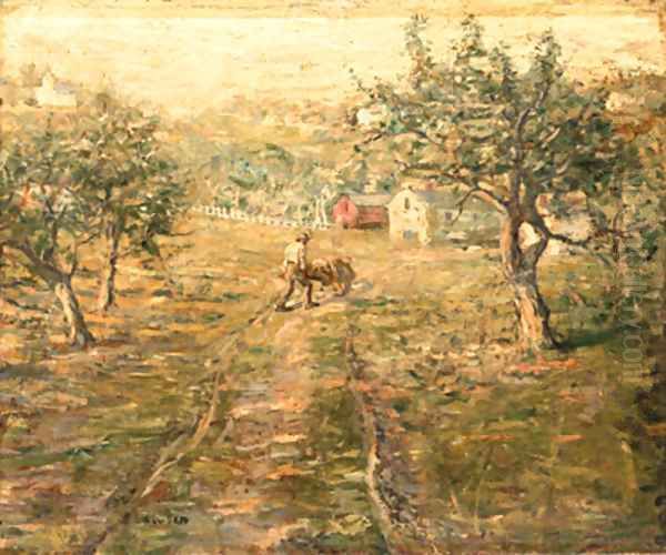 Spring Orchards Oil Painting by Ernest Lawson