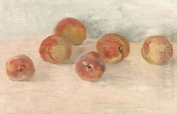 Still Life with Apples Oil Painting by Ernest Lawson