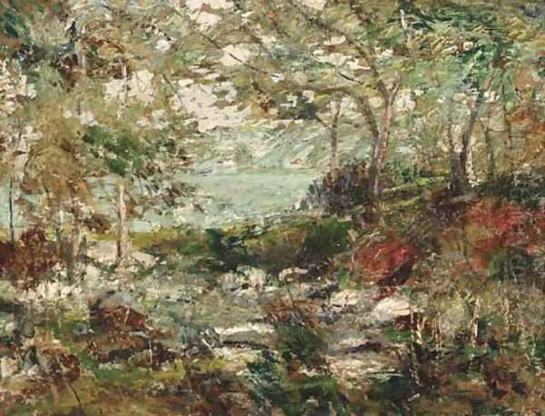 Trees and Rocks Oil Painting by Ernest Lawson