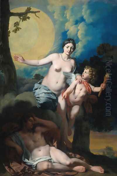 Diana and Endymion c. 1680 Oil Painting by Gerard de Lairesse