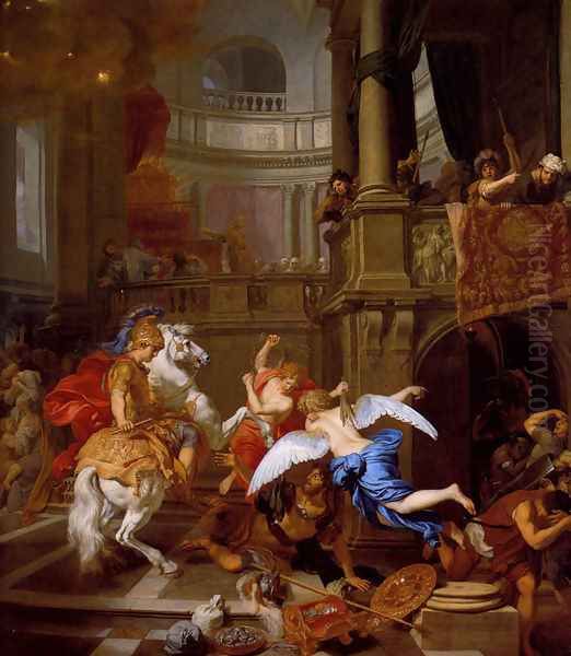 The Expulsion Of Heliodorus From The Temple Oil Painting by Gerard de Lairesse