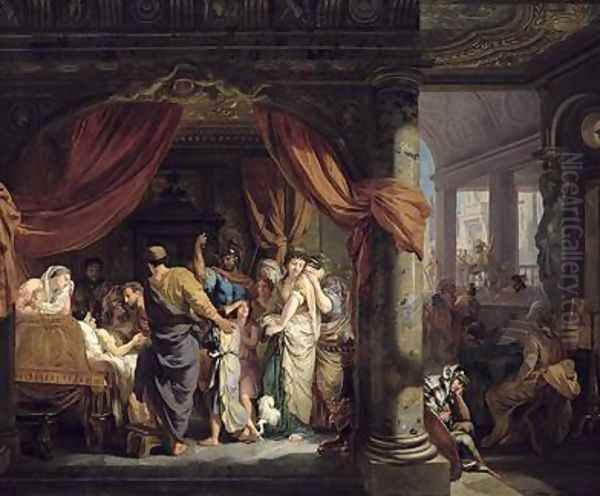 The Death of Germanicus Oil Painting by Gerard de Lairesse