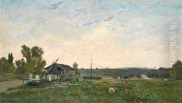 The Lock House Oil Painting by Hippolyte Camille Delpy