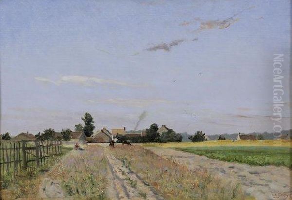 Paysage Champetre Oil Painting by Hippolyte Camille Delpy