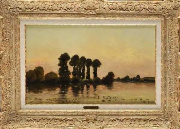 Bords De L'yonne Oil Painting by Hippolyte Camille Delpy