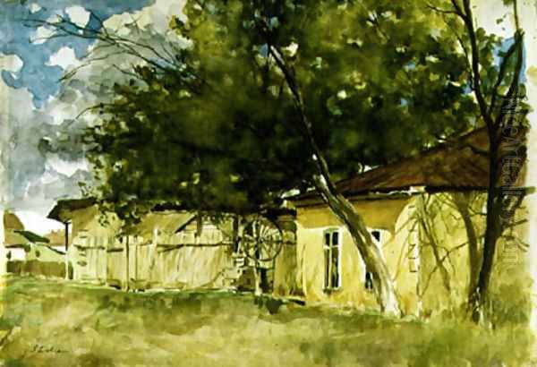 The Well on Clucerului Street 1902-1904 Oil Painting by Stefan Luchian