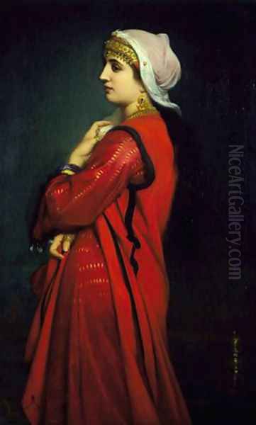 An Armenian Woman Oil Painting by Charles Zacharie Landelle