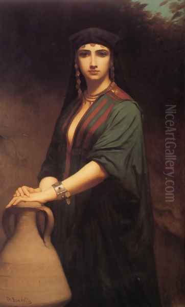 Female Fellah Oil Painting by Charles Zacharie Landelle