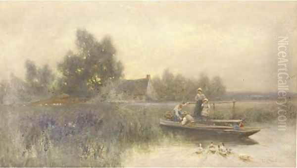 Fen folk Oil Painting by Thomas Lloyd