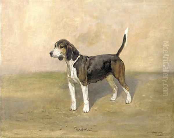 A beagle Oil Painting by Thomas Lloyd