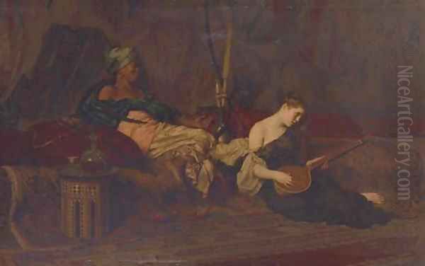 The Slave Song Oil Painting by Alexandre Louis Leloir