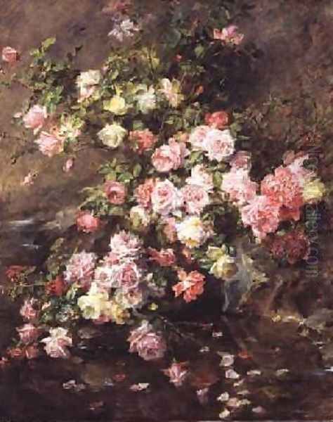 Roses Oil Painting by Madeleine Jeanne Lemaire