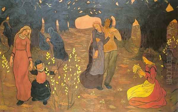 The Ages of Life 1894 Oil Painting by Georges Lacombe