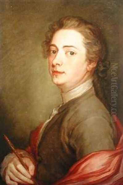 Portrait of James Macardell 1729-65 Oil Painting by Marcellus, the Younger Laroon