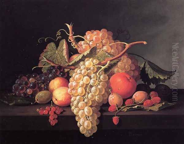 Fruit Still Life Oil Painting by Paul Lacroix