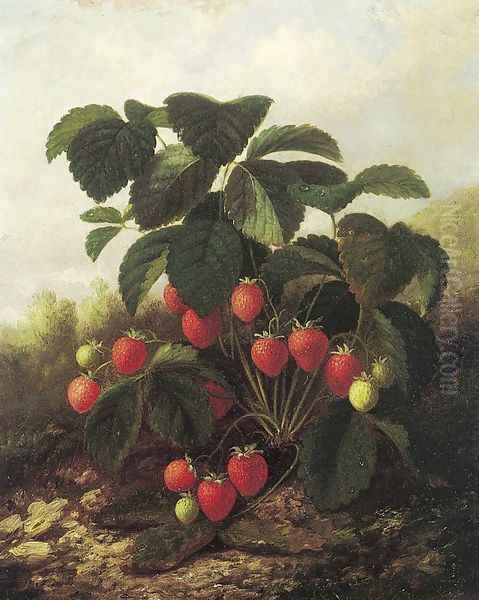 Wild Strawberries Oil Painting by Paul Lacroix