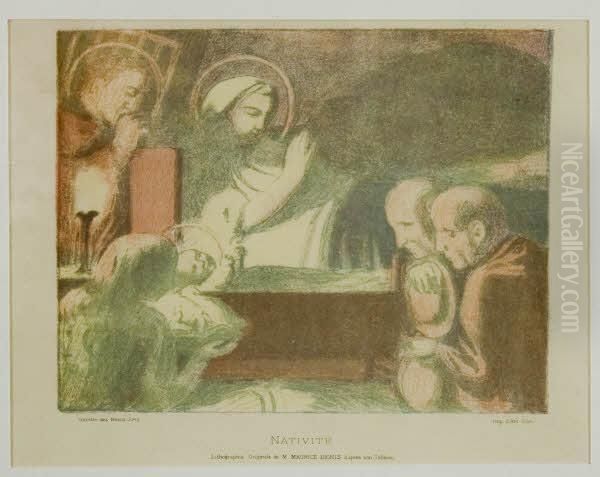 La Nativite Oil Painting by Maurice Denis