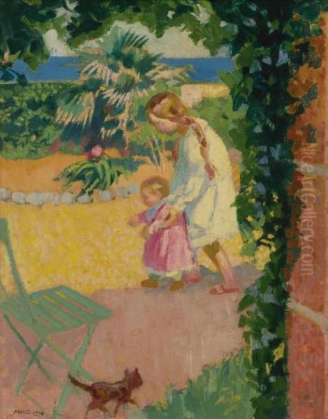 Alo Devant La Maison De Garde Oil Painting by Maurice Denis