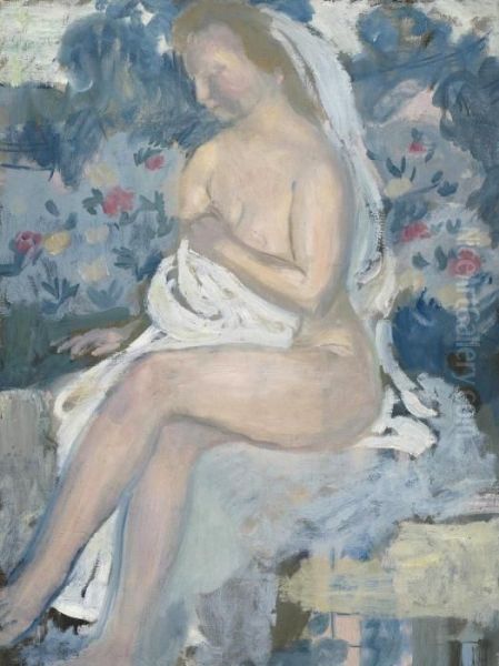 Bethsabee, Fond Bleu Oil Painting by Maurice Denis