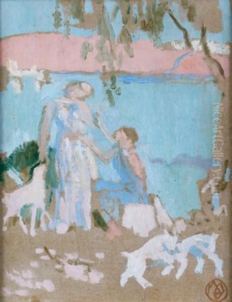 Esquisse Pour Tobie Oil Painting by Maurice Denis