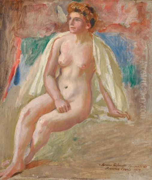 Baigneuse, Etude Oil Painting by Maurice Denis