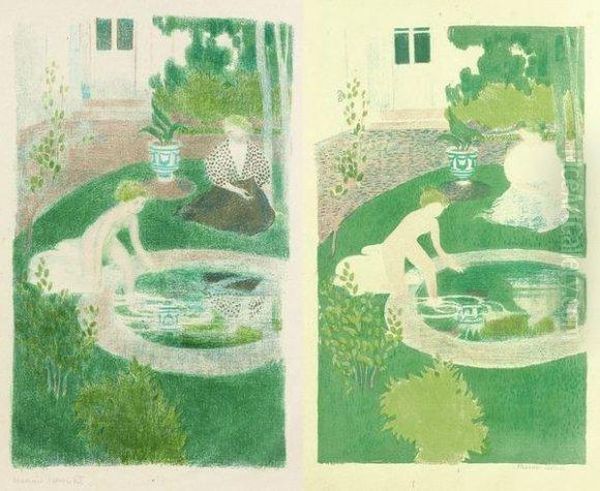 Le Reflet Dans La Fontaine Oil Painting by Maurice Denis