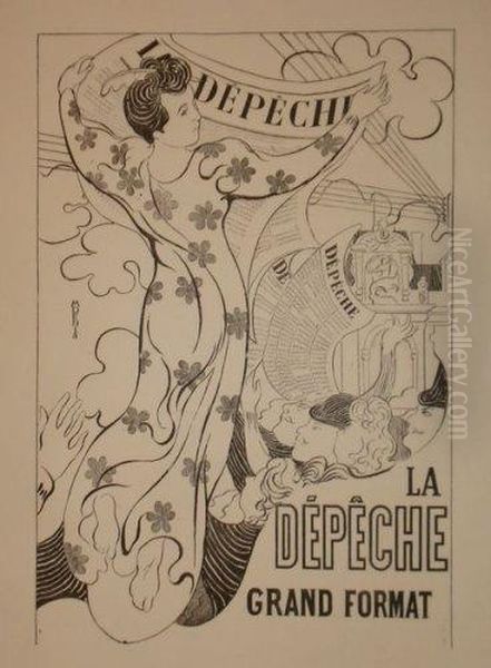 Affiche Pour La Depeche De Toulouse Oil Painting by Maurice Denis