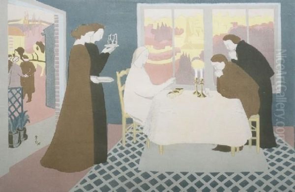 Les Pelerins D'emmaus Oil Painting by Maurice Denis