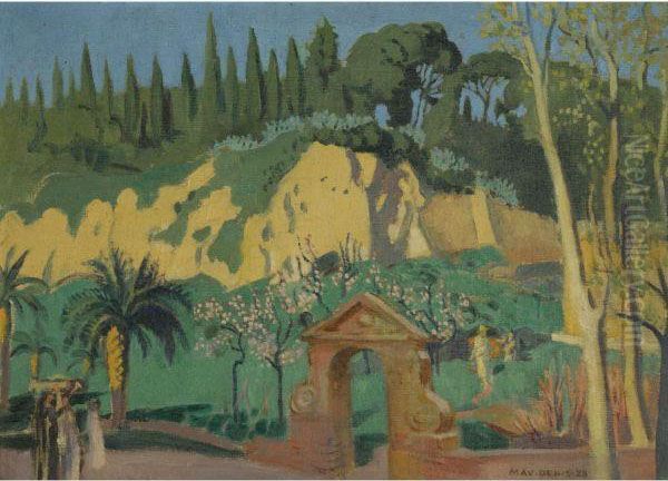 Vue De La Villa Balestra Oil Painting by Maurice Denis