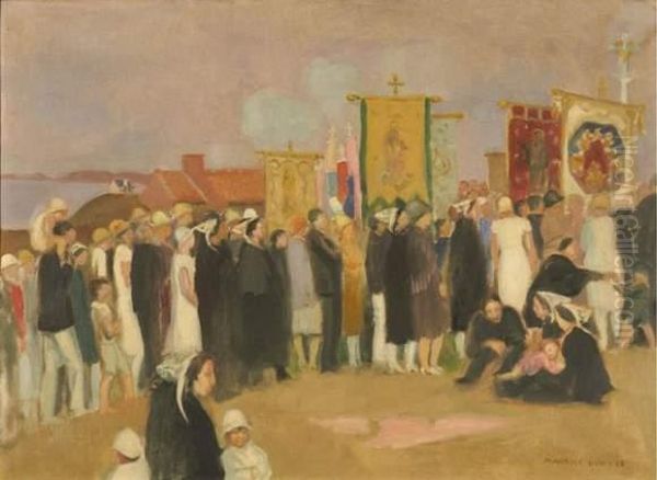 Ceremonie A La Clarte, Bretagne Oil Painting by Maurice Denis