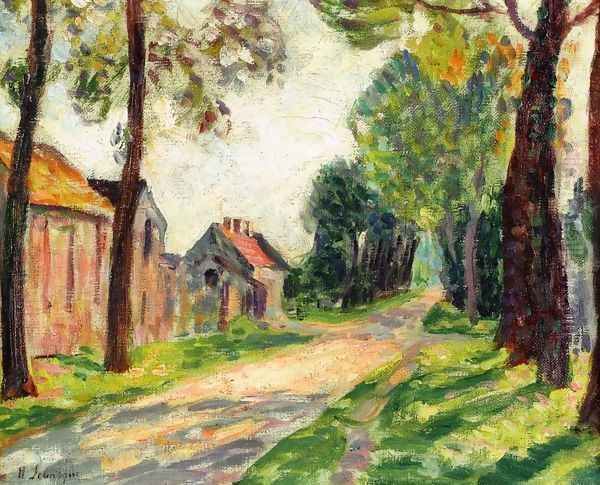 Street in Lagny, in Chessy Oil Painting by Henri Lebasque