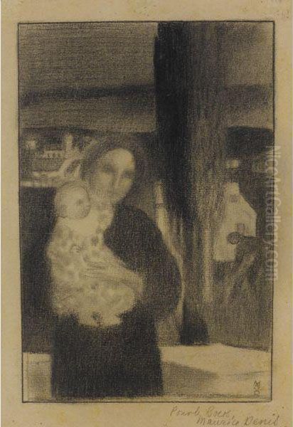 Maternite Oil Painting by Maurice Denis